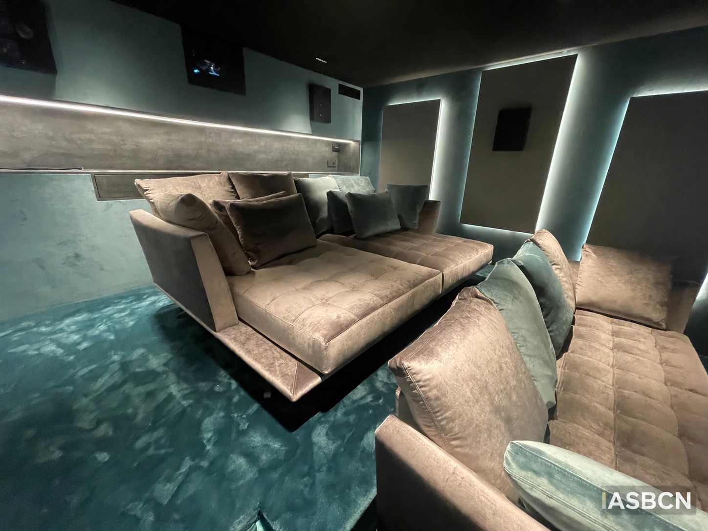 La sala terminada